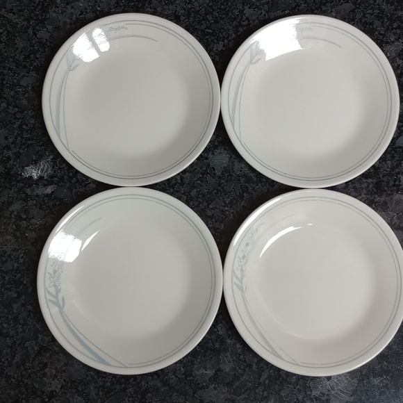 Corelle Other - Corelle by Corningware - 4 Blue Lily 6 3/4" Bread/Sandwich Plates Sandstone